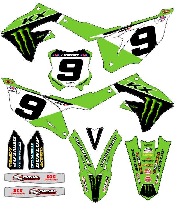 CALCOS KAWASAKI KXF 2945