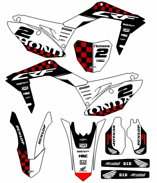 CALCOS HONDA CR 0862