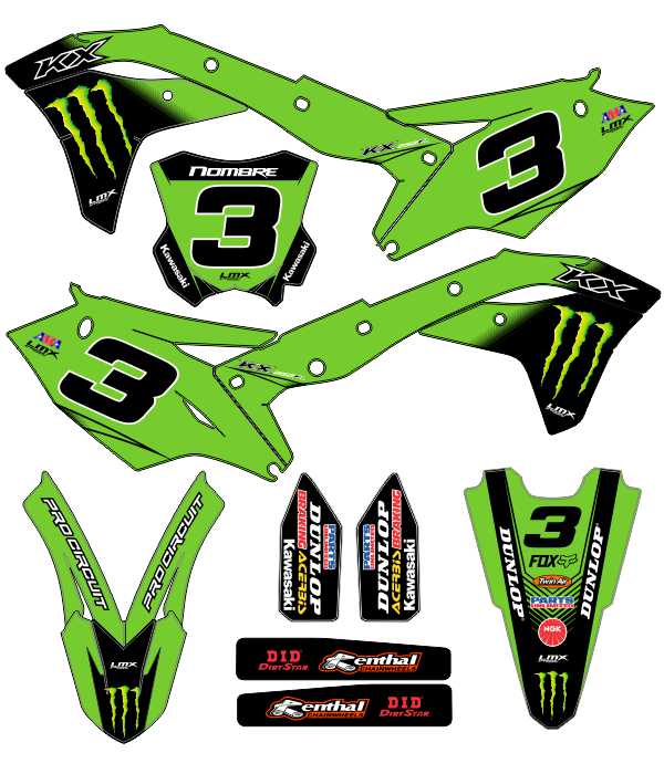 CALCOS KAWASAKI KXF 2949