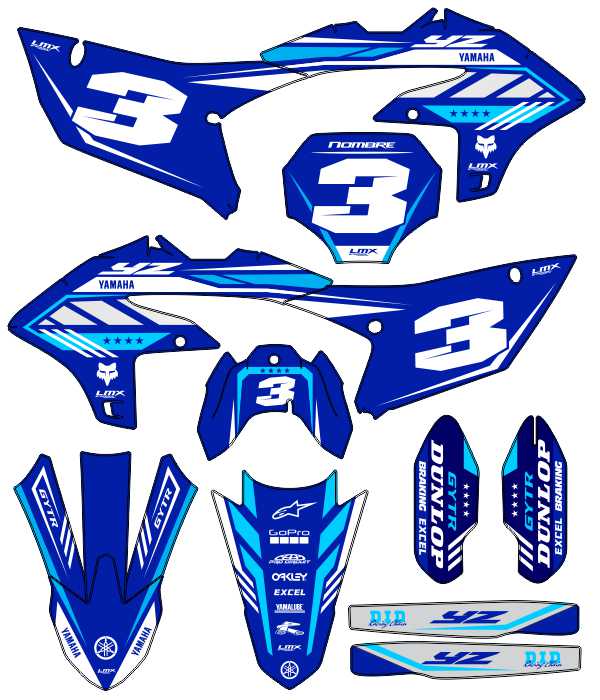 CALCOS YAMAHA YZF 3943