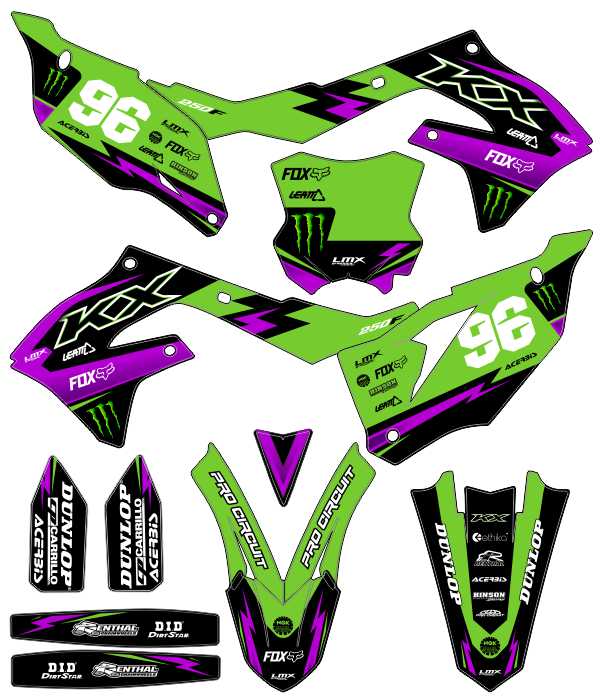 CALCOS KAWASAKI KXF 2943