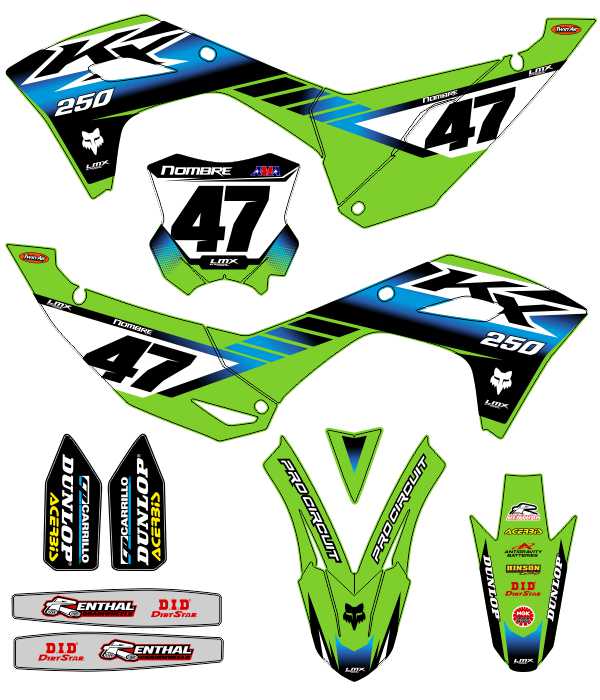 CALCOS KAWASAKI KXF 2933