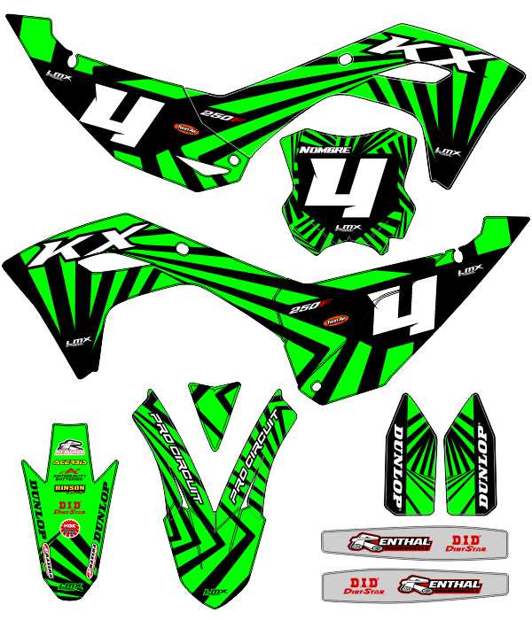 CALCOS KAWASAKI KXF 2934