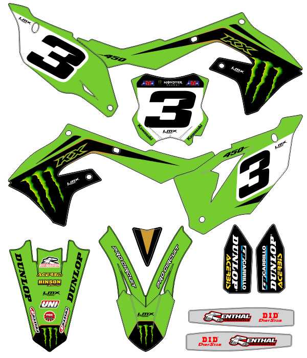 CALCOS KAWASAKI KXF 2953