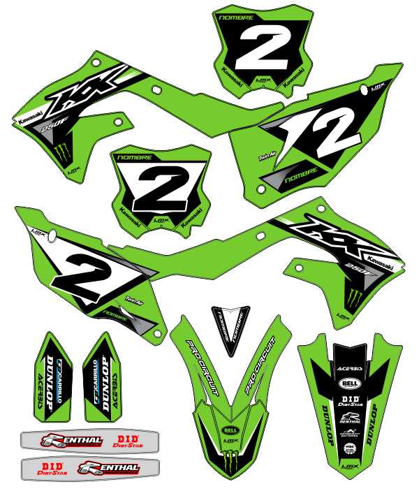 CALCOS KAWASAKI KXF 2939