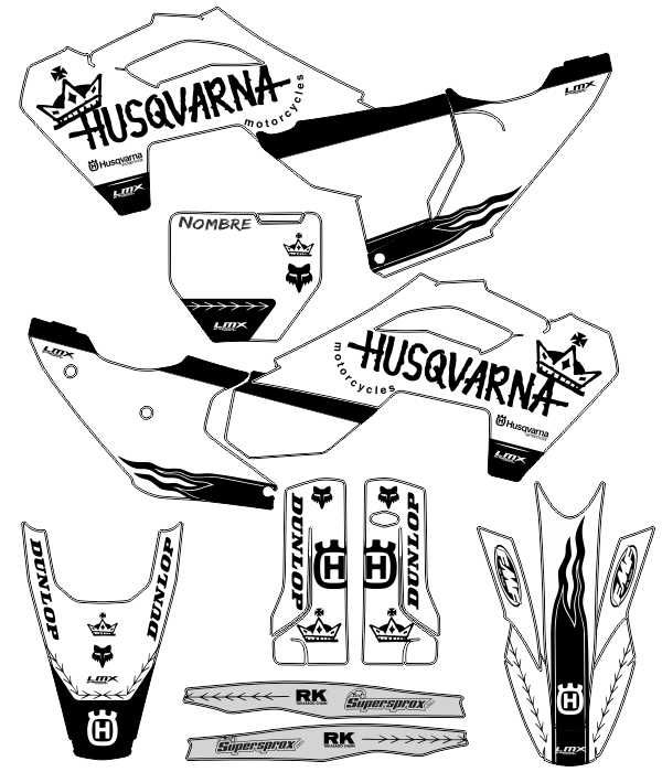 CALCOS HUSQVARNA HUSQ 6953