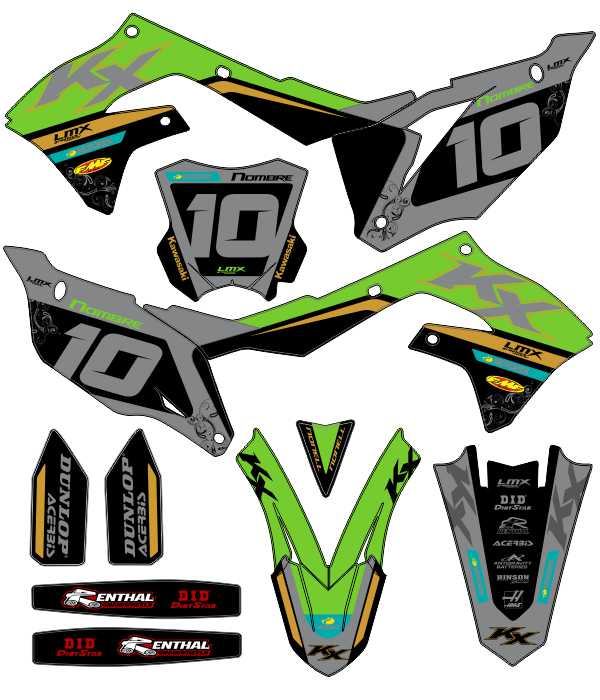 CALCOS KAWASAKI KXF 2944