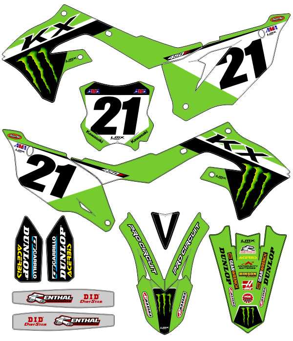 CALCOS KAWASAKI KXF 2942