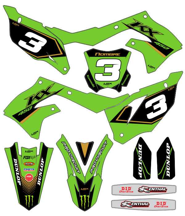 CALCOS KAWASAKI KXF 2946