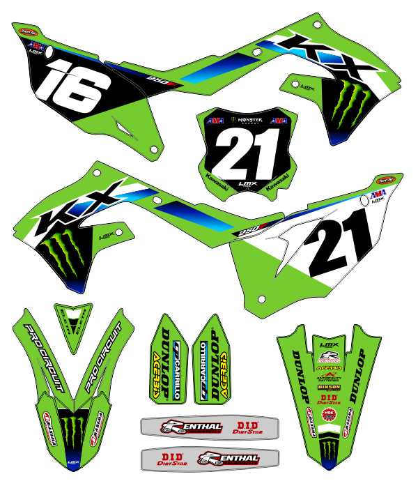 CALCOS KAWASAKI KXF 2938