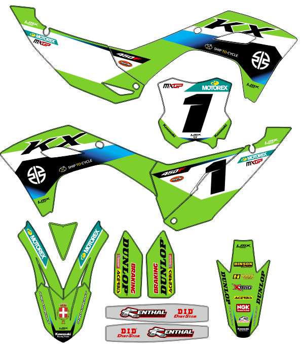 CALCOS KAWASAKI KXF 2932