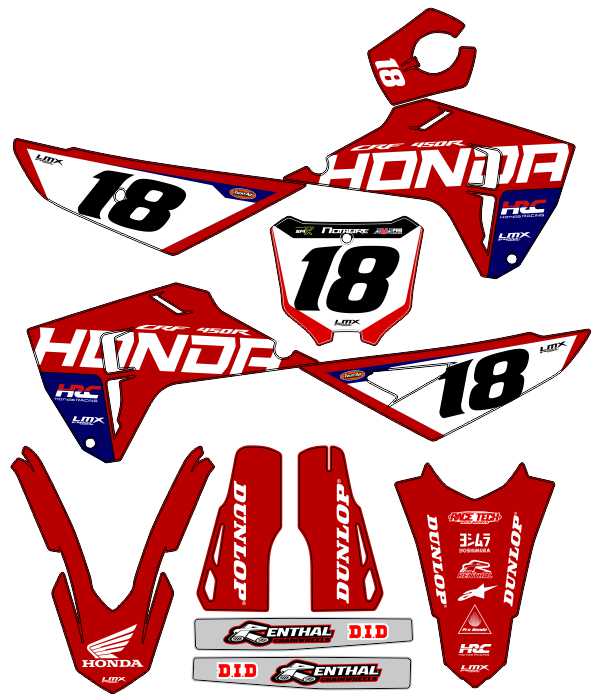 CALCOS HONDA CR 0851